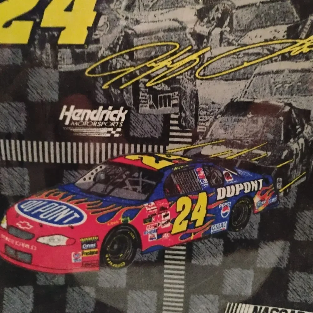Hendrick Motorsports Nascar Plate - Black, Yellow, Red